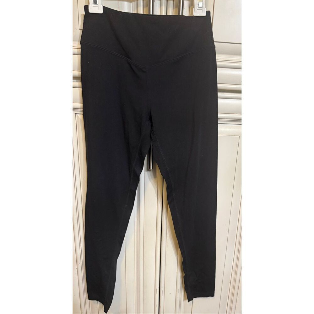 Zella Girls Pull-On Elastic Waist Stretch High-Waisted Leggings Black Size 10-12